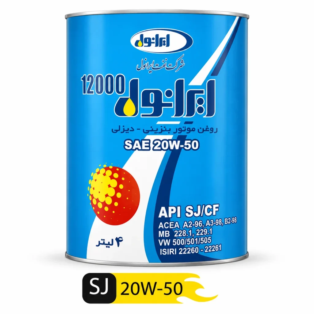 روغن موتور ایرانول 12000 20W-50